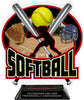 Softball Colorix-T Acrylic Trophy- 8.25 inch [TACR8-SB-Q]