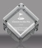 Crystal Beveled Diamond Cube Award - 4 inch [CBDCUB4]