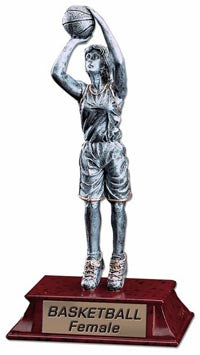 Basketball Signature Series Resin Trophy - Female [SSR6-BKF]
