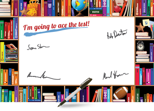 Education Vinyl Pledge Banner with Marker [VBWB]