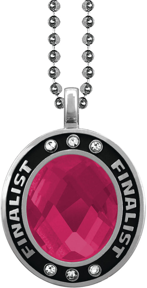 Pink Gem Silver Finalist Charm [CSOV-FNL-STN-PNK-S]