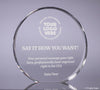 Crystal Circle Wedge Award - 5 inch [CM605-5]