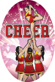 Cheerleading- Mount Oval Insert [OV-2489]