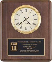 Walnut Stained Piano-Finish Vertical Wall Clock [TDC58]