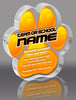 Orange Acrylic ColorPaw- 4 inch [APAW-4-ORG-Q]