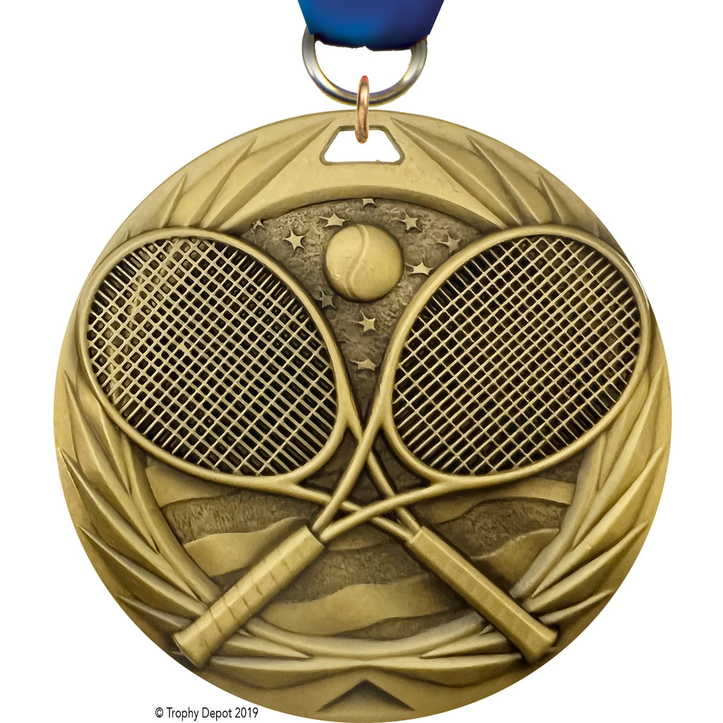 Tennis 1.75 inch Blade 3D Diecast Medal [MBD1-TN]