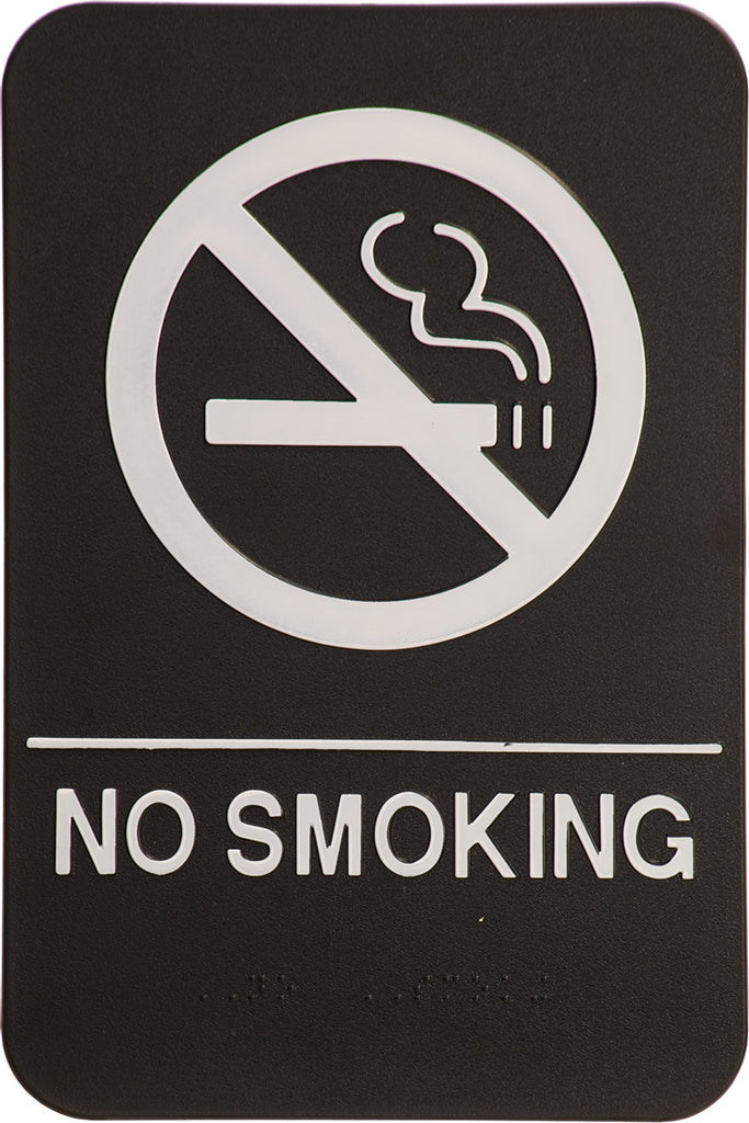 ADA 6 x 9 Black/White No Smoking Sign [AJDA-107]