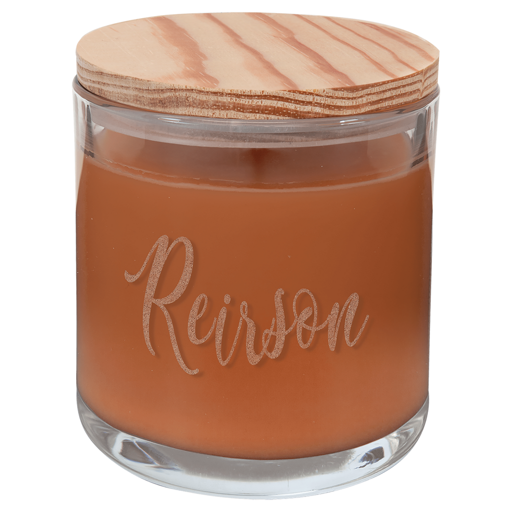 14oz Pumpkin Spice Candle in Glass with Wood Lid [CJDL05-7-PS]