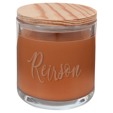 14oz Pumpkin Spice Candle in Glass with Wood Lid [CJDL05-7-PS]