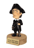 Patriot/Minuteman Bobblehead Mascot - 6" Resin Trophy [BHMA-PAT]