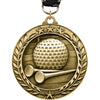 Golf 1.75 inch Dimensional Medal [MSW1-GL]