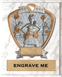 Cheer Sport Legend Shield Plaque 9"x12" [P9RSLS-CH]