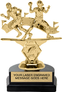 Football Stadium Sport Double Action Trophy [TSSDA6-FB]