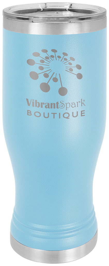 20 oz. Polar Camel Pilsner w/ Lid - Light Blue [PCJ9-77]