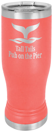 14 oz. Polar Camel Pilsner Tumbler w/Lid - Coral [PCJ9-57]