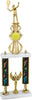 Tennis Sport Color Riser Two-Post Trophy [T2PCSR26-TN]
