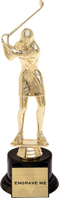 Golf Figure on Black Base - Female [TRBAL-GLF]