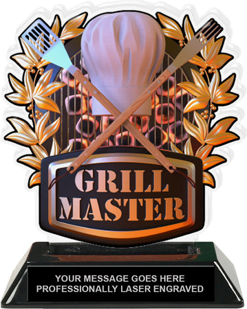Grill Master Colorix-T Acrylic Trophy - 6.25 inch [TACR6-GRMST-Q]