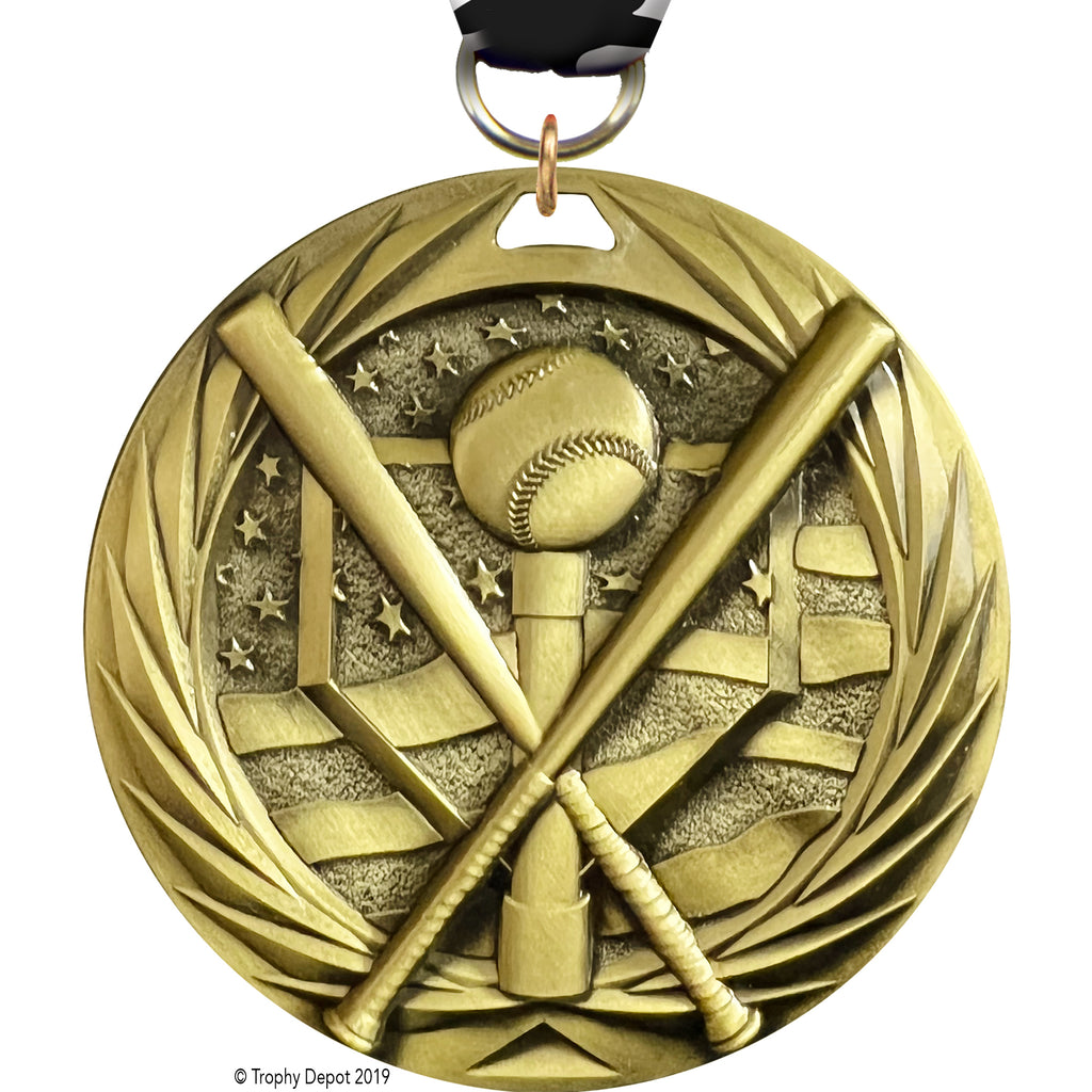Tee Ball 2.75 inch Blade 3D Diecast Medal [MBD2-TEEBL]