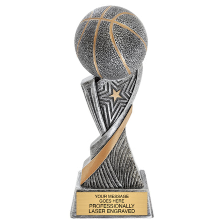 Basketball Aspire Resin Trophy - 8 inch [RJASP8-BK]