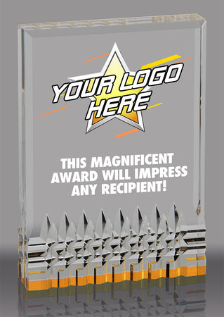 Custom Reflective Base Acrylic Awards [ACRS-5G-FC]