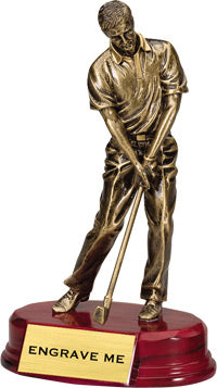 Bronze Golf Resins on Rosewood Finish Bases