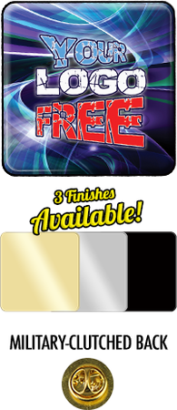 Rounded Corner Square Full Color Custom Pin [PCPD-RSQ13-6]