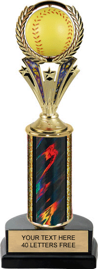 Softball Trophy with Spinning Ball [TSB2D10-SB]