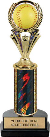 Softball Trophy with Spinning Ball [TSB2D10-SB]
