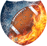 Football Fire & Water Shield Insert [SH-3152]