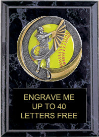 Softball Motion Extreme Color Plaques