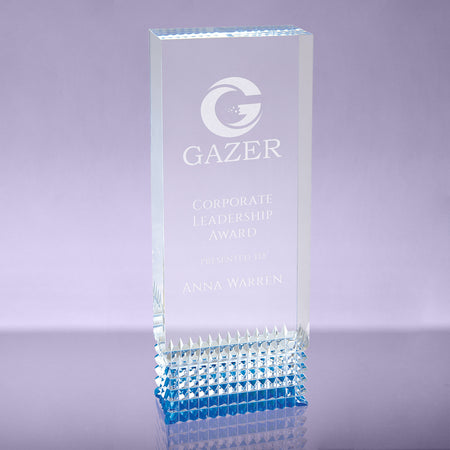 Blue Tribute Acrylic Award - 8 inch [AJTBT-8-B]