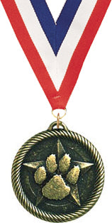 Paw Print Scholastic Medal [M2SCH-PAW]
