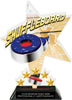 Shuffleboard Shattered Star Colorix Acrylic Trophy- 8.5 inch [TACR85-STR-SHFLBRD-Q]
