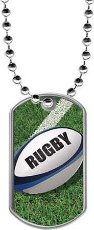Rugby Dog Tags [DTLAM2-RGBY]