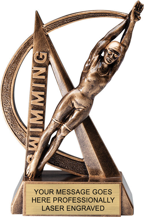 Swimming Female Ultra-Action - 6.5" Resin Trophy [RMUA6-SWF]