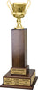 Gold Cup Perpetual Trophy on Genuine Walnut Tower Base 32