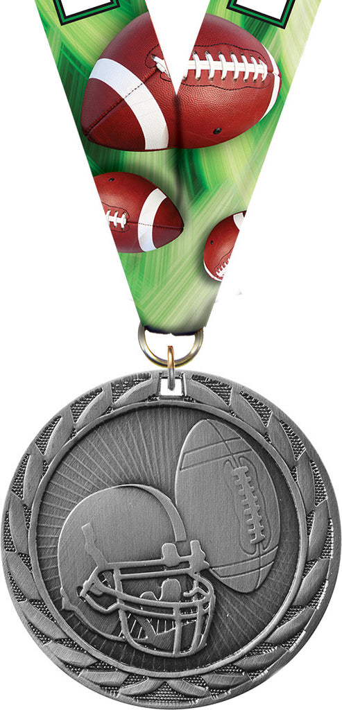 Football FE Iron Medal- Silver [MCFE-FB-S]