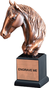 Horse Head Gallery Resin Trophy [GRS143HH-HS]