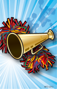 Cheerleading Plaque Insert [BBP-2048]