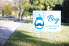 Birth Announcement Boy Yard Sign - 18 x 12 inch [YS1812-BRT-M]
