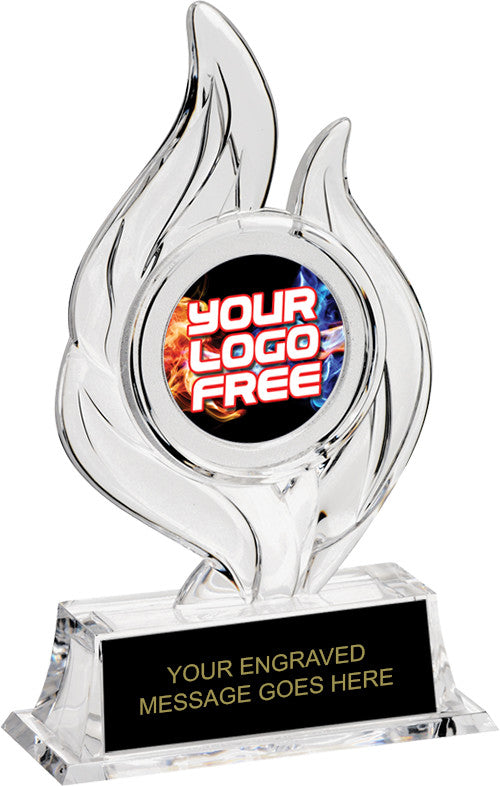 Custom Krystal Flame Insert Trophy [KXRSFLM7-CLR]