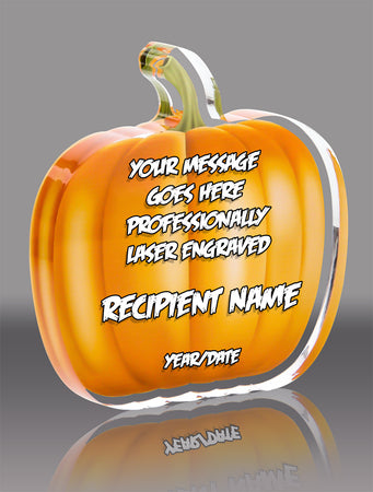 Acrylic Full Color Pumpkin Award- 5 inch [APMPMIM-5-Q]