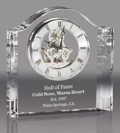 Crystal Skeleton Clock Award [CM384-6]