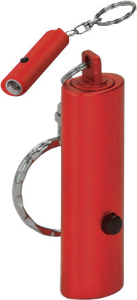 Single LED Flashlight Keychain- Red [FLSHLT101-RED]