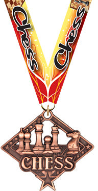 Chess Diamond Star Medal - Bronze [MDS2-CS]