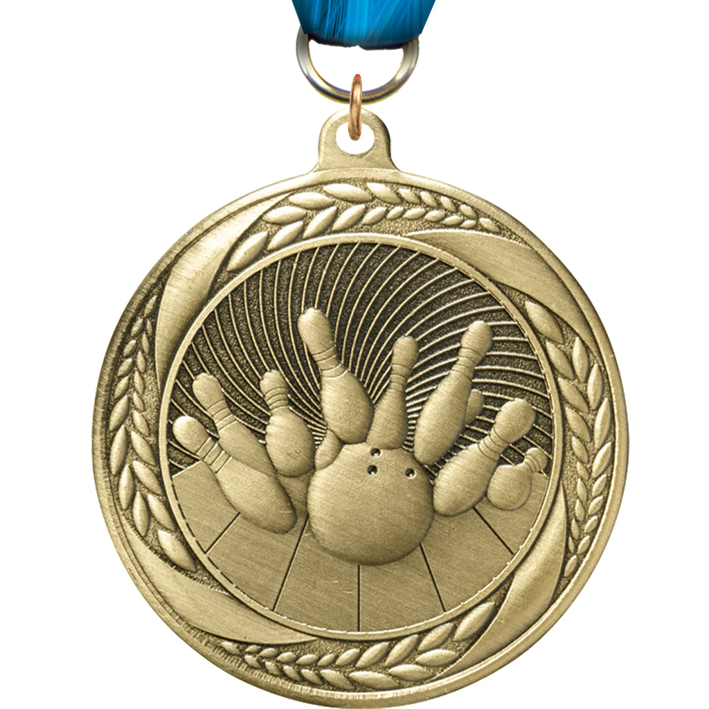 2.25" Bowling Laurel Wreath Medal [MM2S-04]