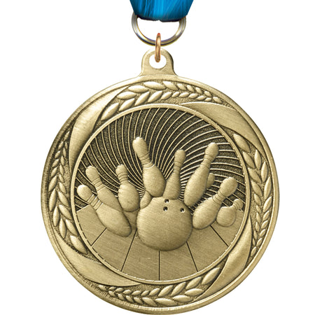 2.25" Bowling Laurel Wreath Medal [MM2S-04]