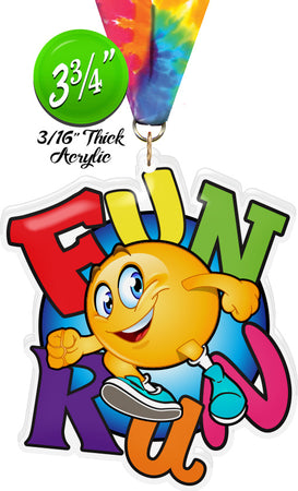 Fun Run Colorix-M Acrylic Medal [MACR375-FNRN-Q]
