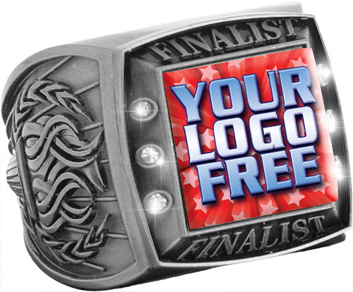 Custom Full Color Finalist Championship Ring- Silver [RXGSJ-S-FIN]
